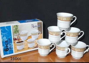 6Pcs Royal Tea Cup Set 160CC photo 1