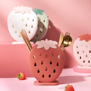 Strawberry Shape Cutlery Holder photo 1