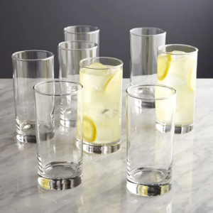 6 Pcs Red Cherry Beaufort Glass Cup Set - 60138 photo 1