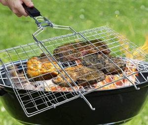 BBQ Grill Net With Handle - Medium photo 1