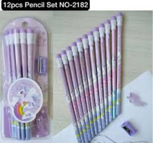 HB 12 pcs Unicorn Pencile Set photo 1