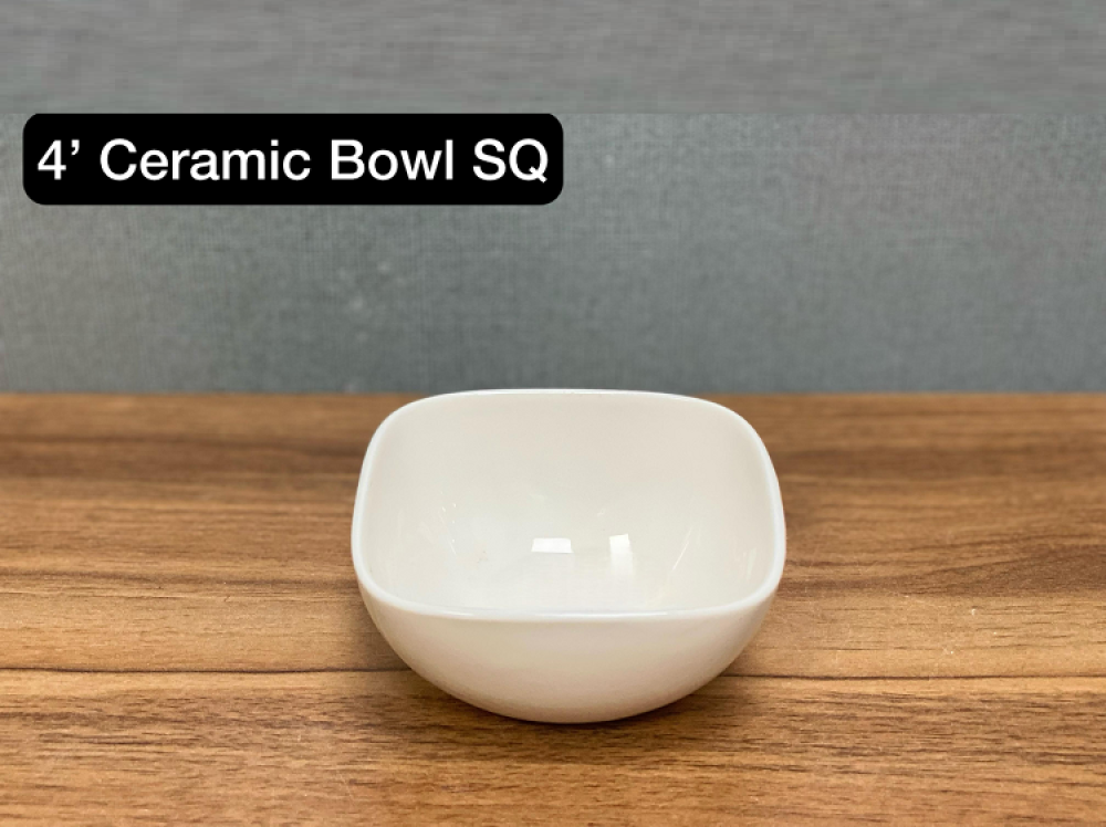 4 Inch Ceramic Bowl Square - 578-15