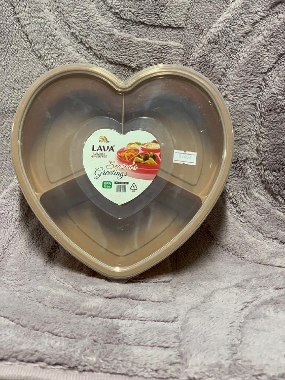 Heart Shape Plastic lunch Box