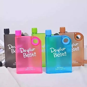 Notebook Style Plastic Water Bottle - 380ml photo 1
