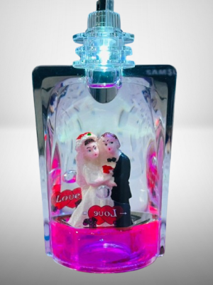 Couple Marriage Statue Bottle With Light photo 1
