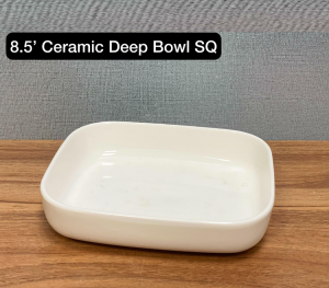 8.5 Inch Ceramic Deep Bowl - Square - 576-2 photo 1