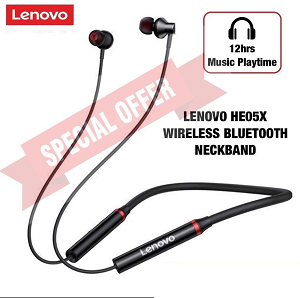 Lenovo HE-05X Wireless Bluetooth NeckBand photo 1