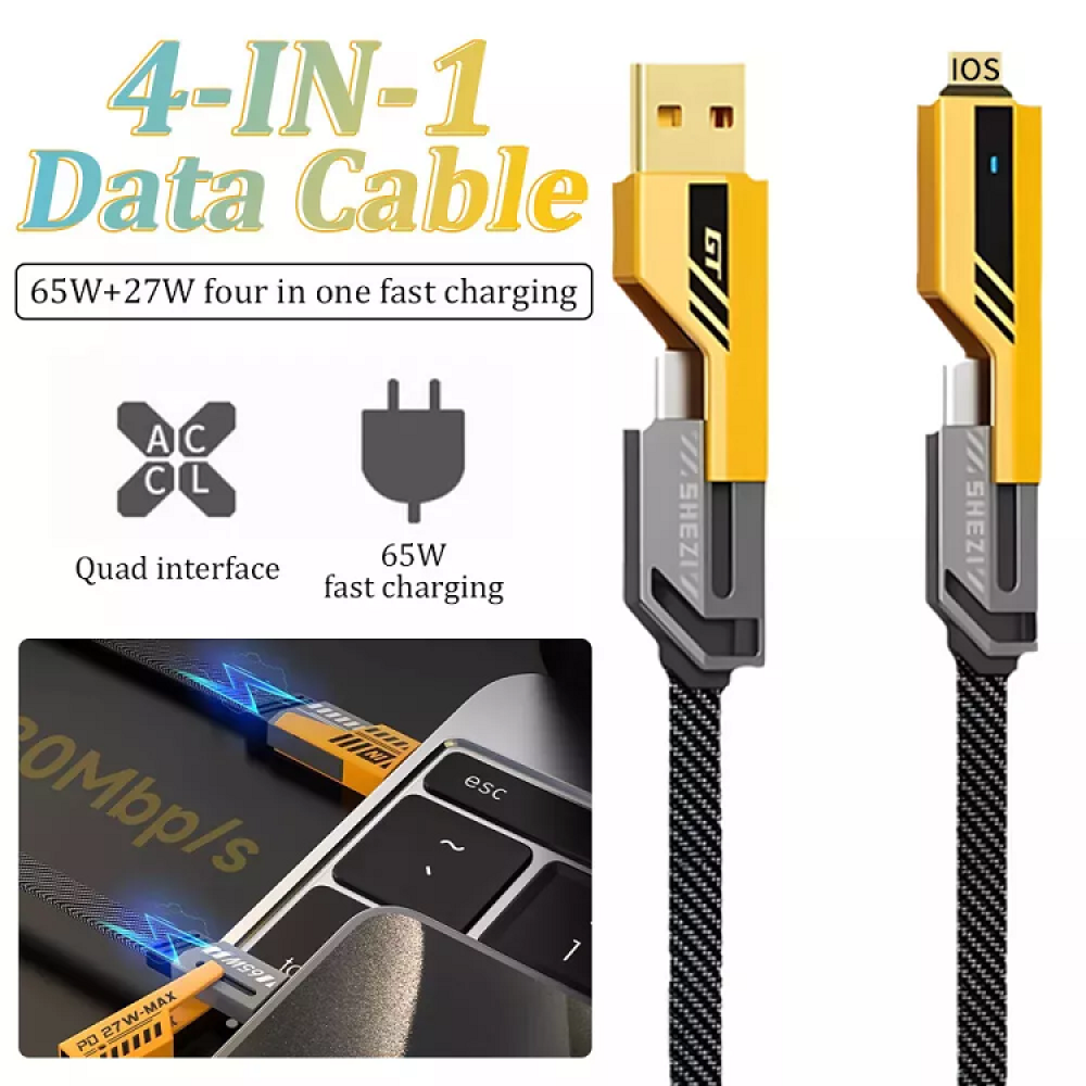  4-in-1 Super Fast Data Cable K-87