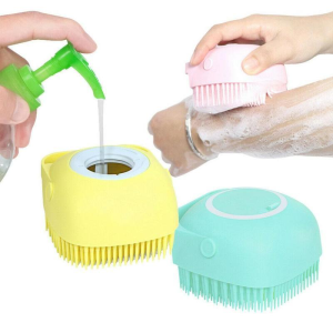 silicone massage bath brush photo 1