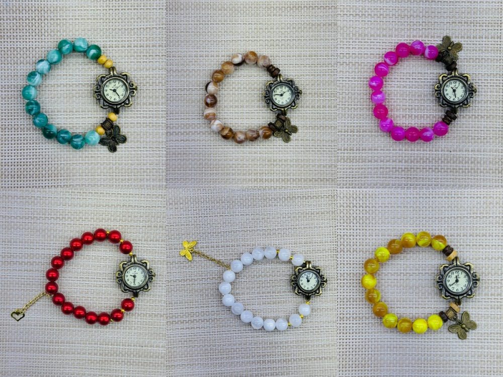 Bengal Beaded Bracelet With Watch