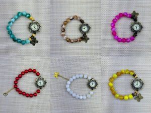 Bengal Beaded Bracelet With Watch photo 1