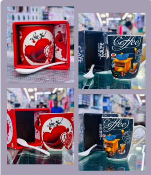 Love & Coffee Design Tea Mug Gift Set photo 1