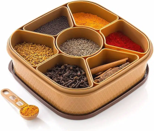 Square Plastic Masala Spice Box photo 1