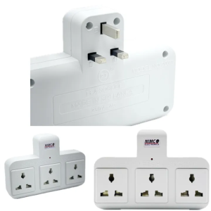 Live 3 Way Multi Socket Plug Top - 13AM photo 1