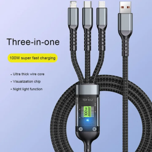 100W 3 In 1 Fast Charging Cable photo 1