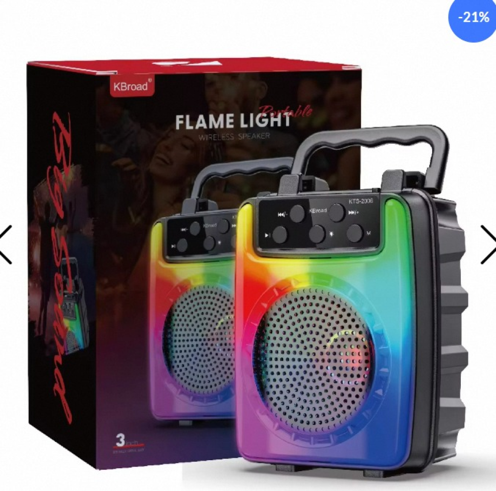 Flame Light Wireless Speaker-KTS2006