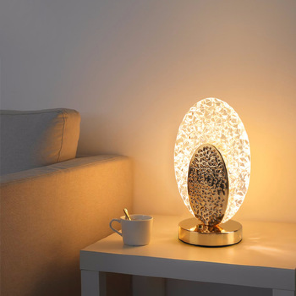 Golden Crystal Rechargeable Table Lamp