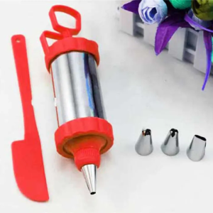 Icing Piping Gun Set with 4 Nozzle photo 1