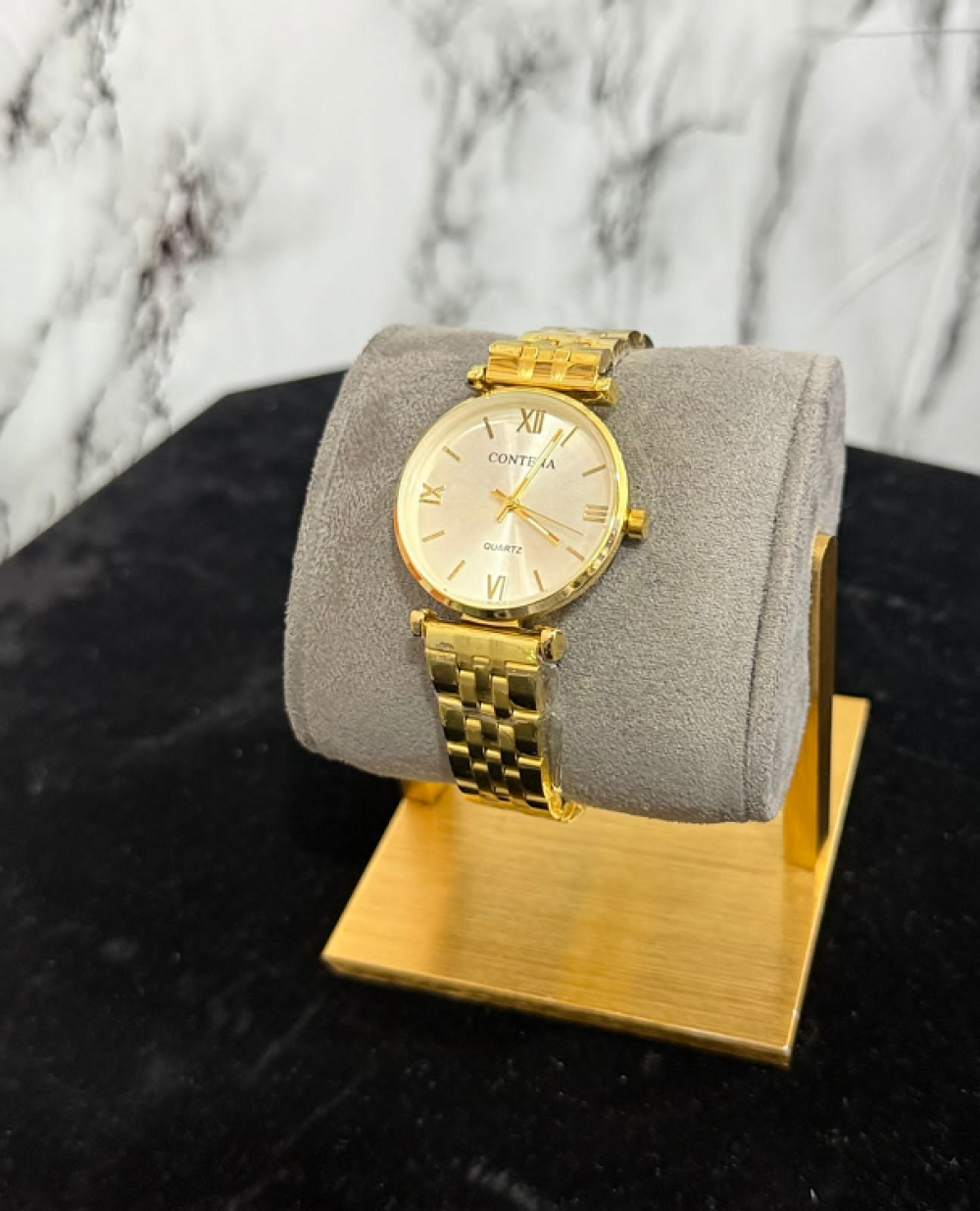 Contena Gold - Tone Ladies Watch
