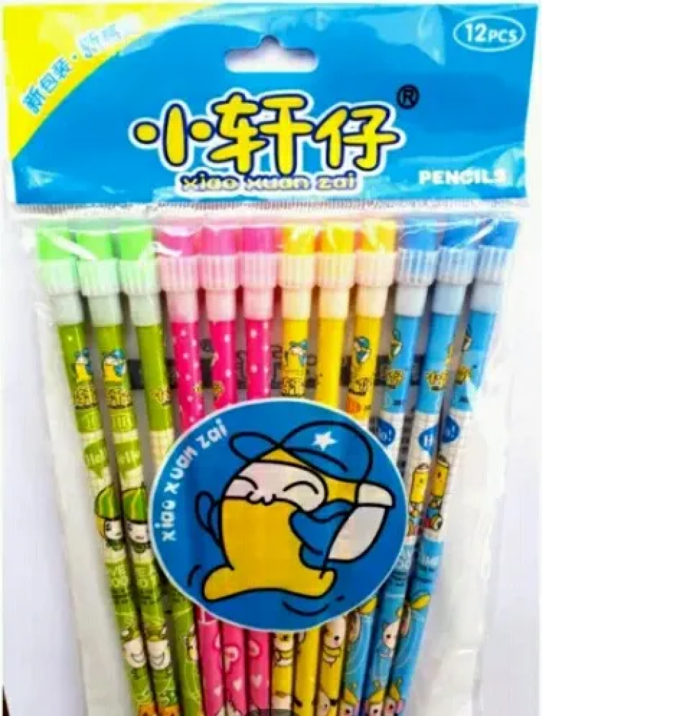 Cartoon Pencils 12 Pcs
