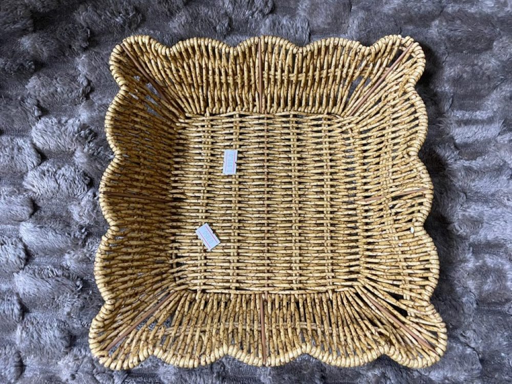 Bamboo Basket Flower Square