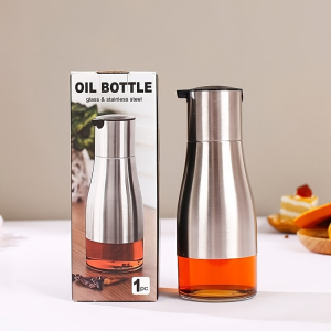 Steel Oil Glass bottle photo 1