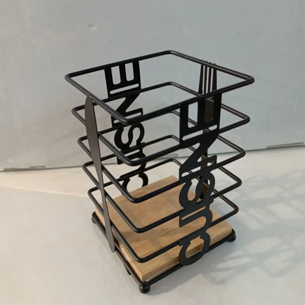 Metal Spoon Holder - Square