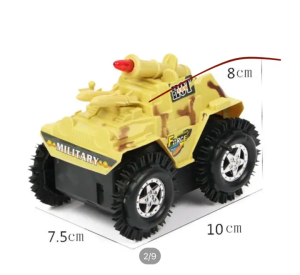 Mini Monster Tumbling Tank Toy - Battery Powered photo 1