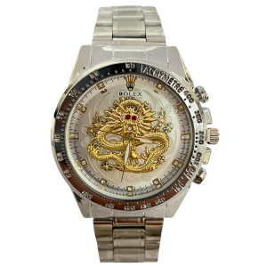 RX Silver Toned Dragon Watch photo 1