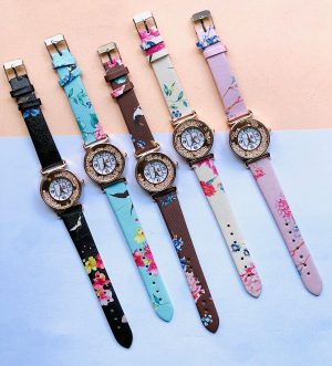Elegant Fashion Printed Watches For Girls photo 1