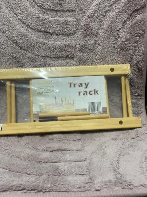 wooden tray rack photo 1