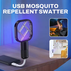 2 In 1 USB Mini Electric Mosquito Swatter photo 1