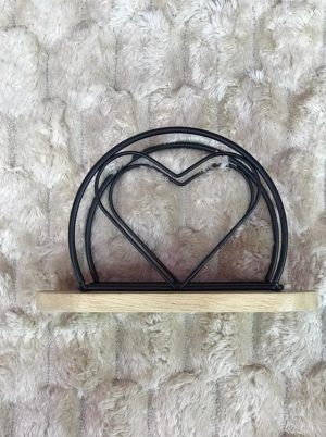 Metal Heart Design Napkin Holder photo 1