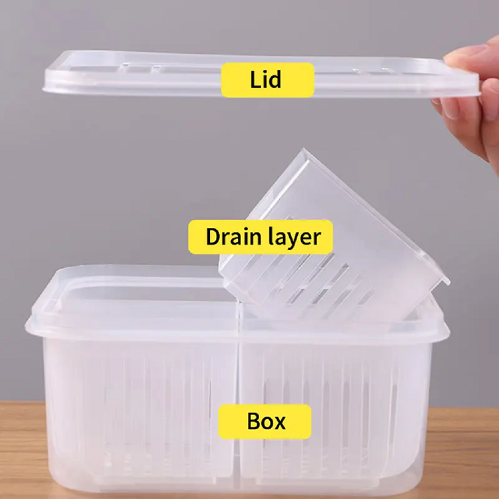 Refrigerator 2 Grid Storage Box - Small