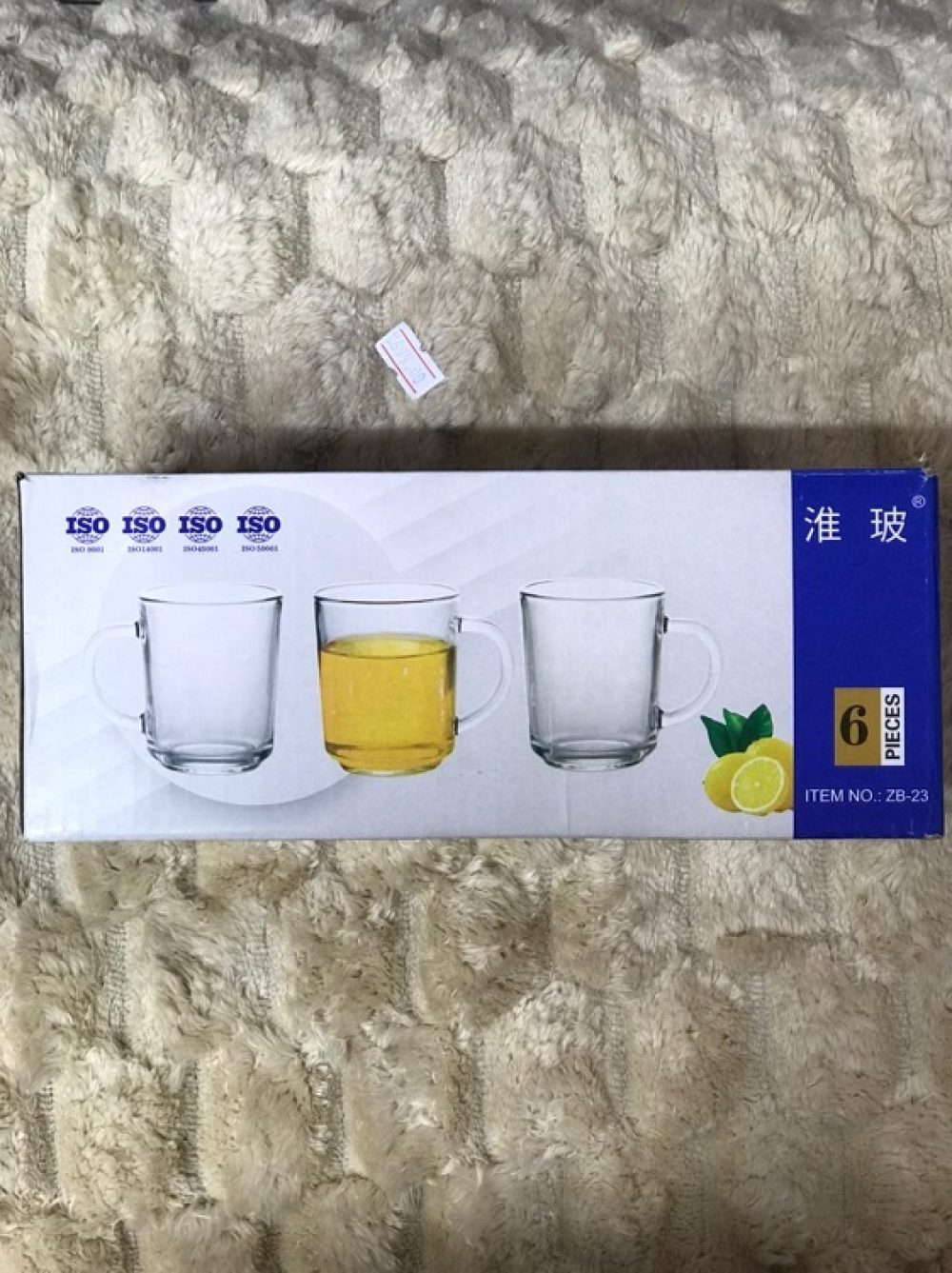 6 Pcs Glass Mug - ZB23