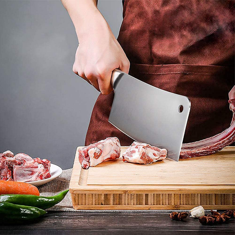 Fully Stainless Steel Butcher Knife