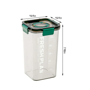 1 Pc Square Canister - 1000ml photo 1