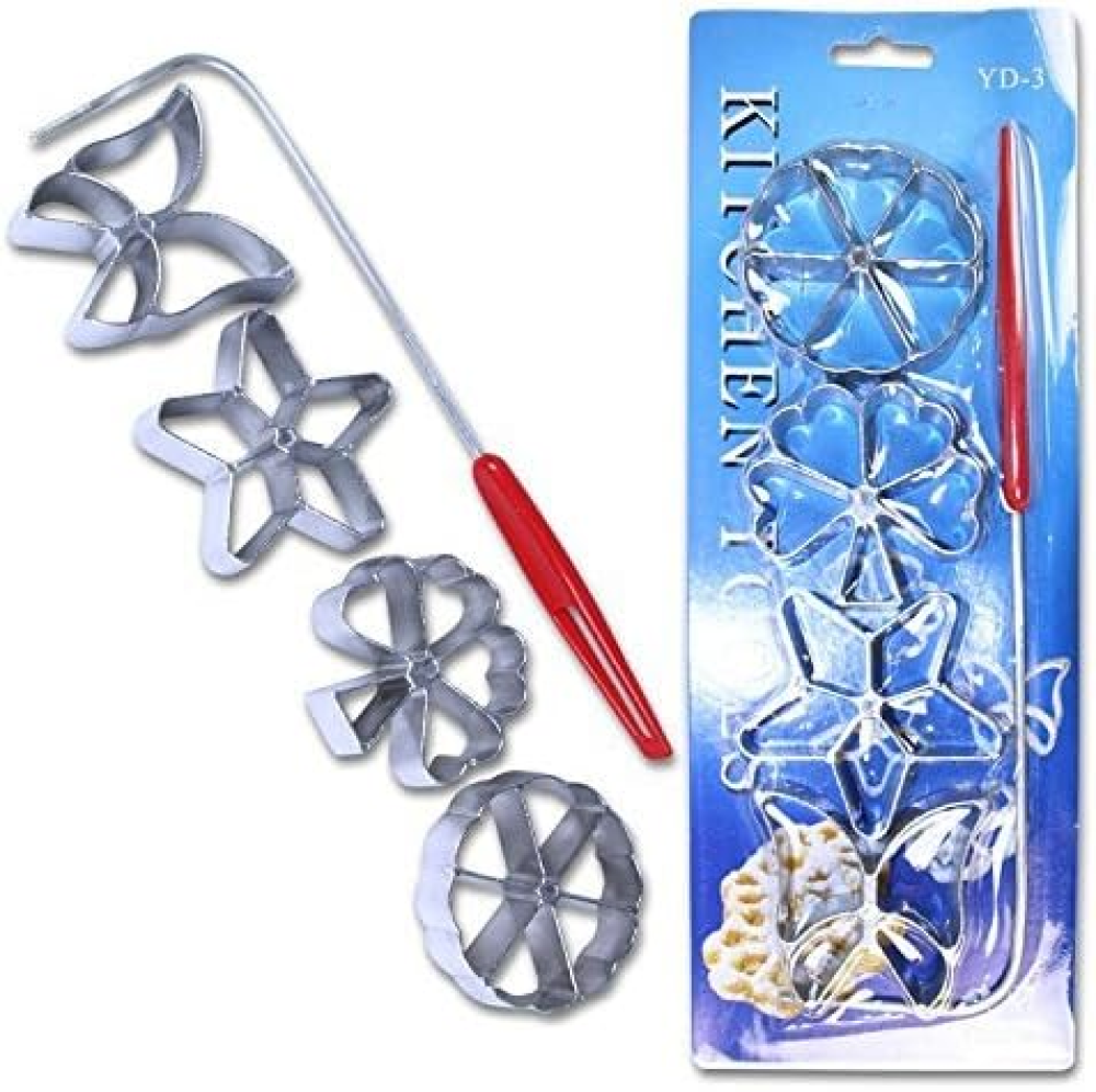 Rosette Cookie Maker - 4 Pcs Mold