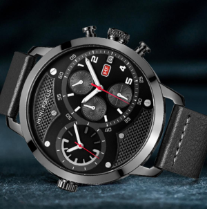 Mini Focus Dual Time Luxury Mens Watch photo 1