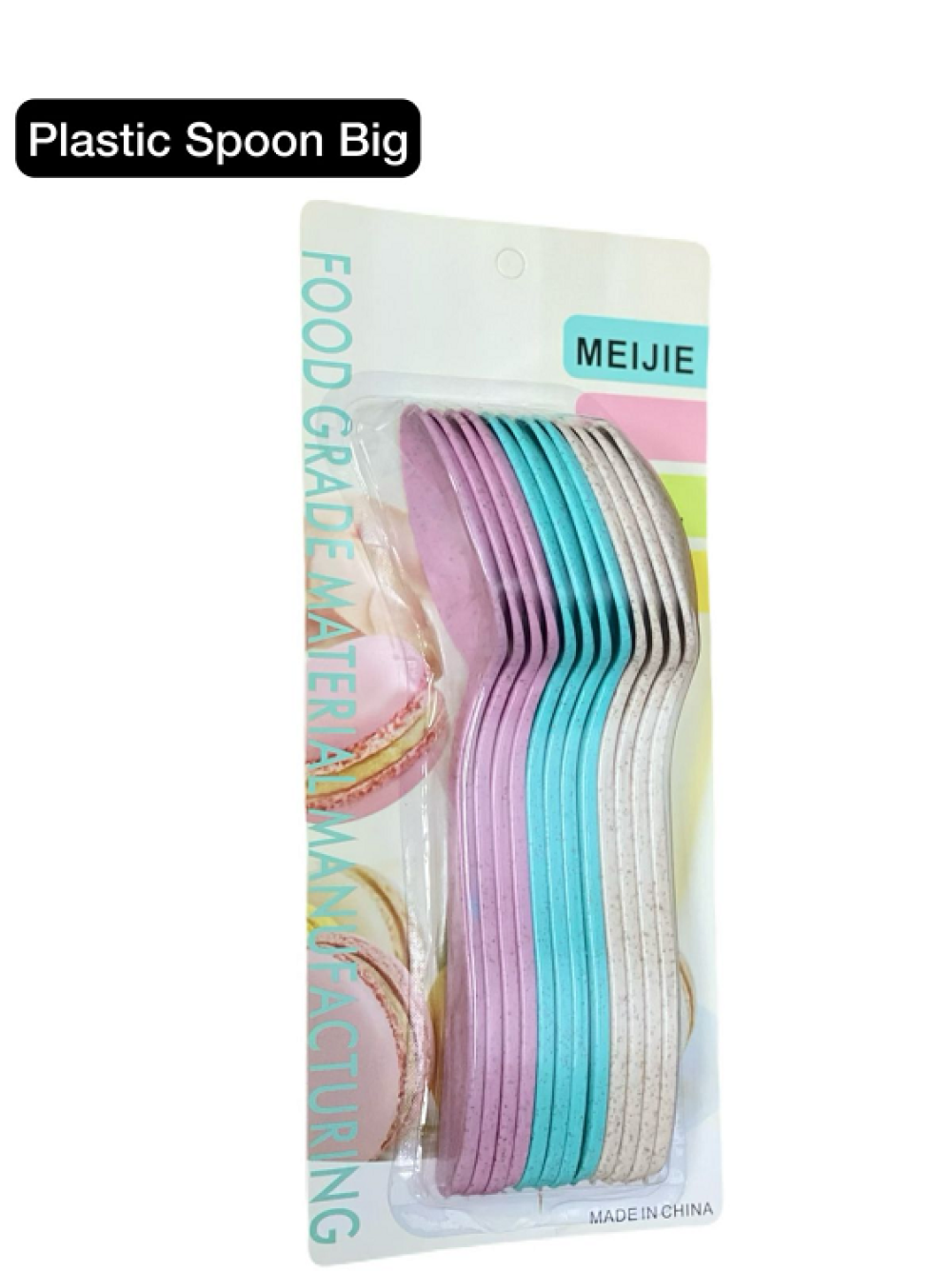 12 Pcs Plastic Colors Spoon Set