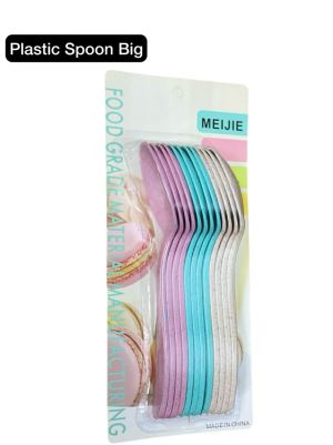 12 Pcs Plastic Colors Spoon Set photo 1