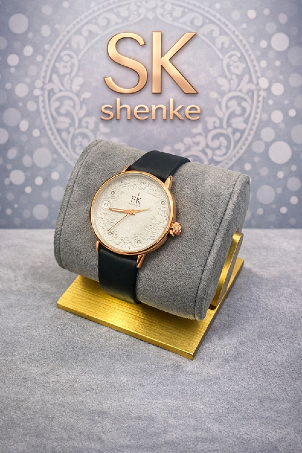 Shengke White Dial Womens Watch