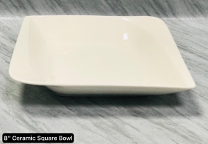 8 Inch Ceramic Square Bowl photo 1
