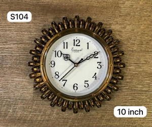 Siddharth Round 10 Inch Wall Clock - S104 photo 1