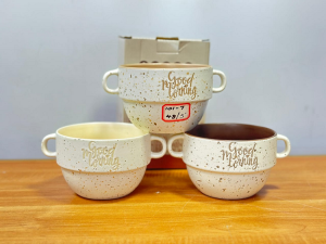 1 Pcs Ceramic Soup Mug - 600ml photo 1