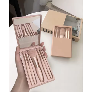5 Pcs Travel Makeup Brush With Mirror photo 1