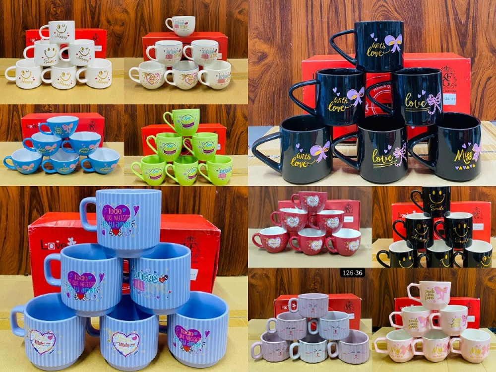 1 Pcs Printed Glass Mug - 126