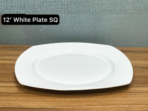 12 Inch White Plate - Square 628-8 photo 1