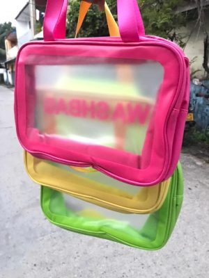 Multi Color clear Cosmetic Bag photo 1
