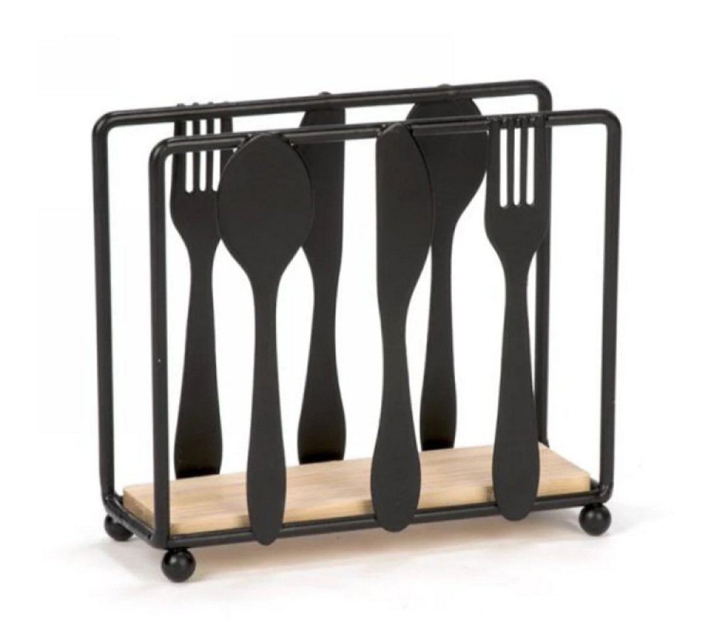 Metal Spoon Design Napkin Holder